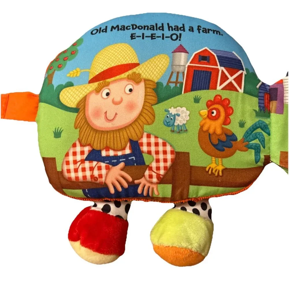 Kids Book Publishing Jiggle and Discover Old McDonald Cloth Book-Kids Books